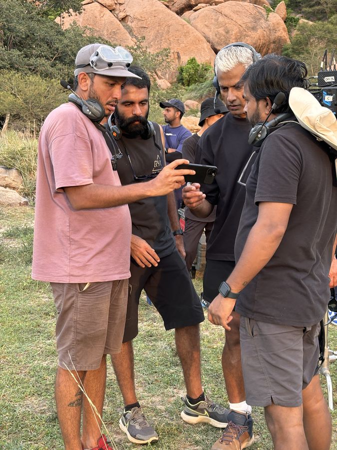 Out in the rocks — location shoot